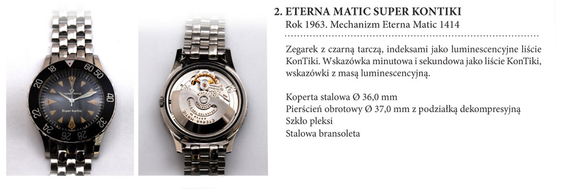 Zegarek Eterna Matic Super KonTiki 1414 na wystawie w salonie odCzasu doCzasu