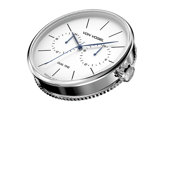 Mechanizm zegarka Von Vogel Dual Time 1.10.17.10