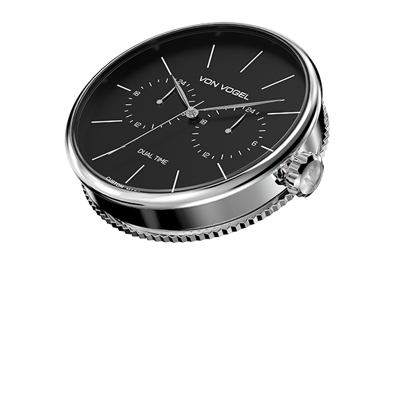 Mechanizm zegarka Von Vogel Dual Time 1.10.17.11