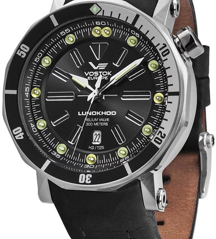 zegarek męski Vostok Europe Lunokhod-2 na pasku skórzanym
