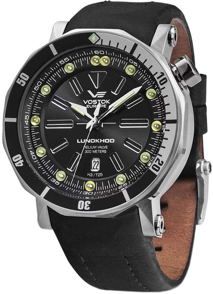 zegarek męski Vostok Europe Lunokhod-2 na pasku skórzanym