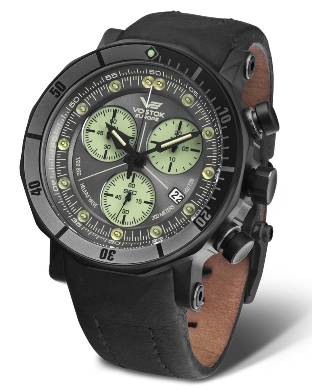zegarek męski Vostok Europe Lunokhod-2 na pasku skórzanym