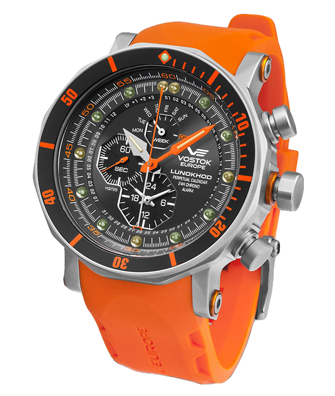 zegarek męski Vostok Europe Lunokhod-2 na pasku gumowym