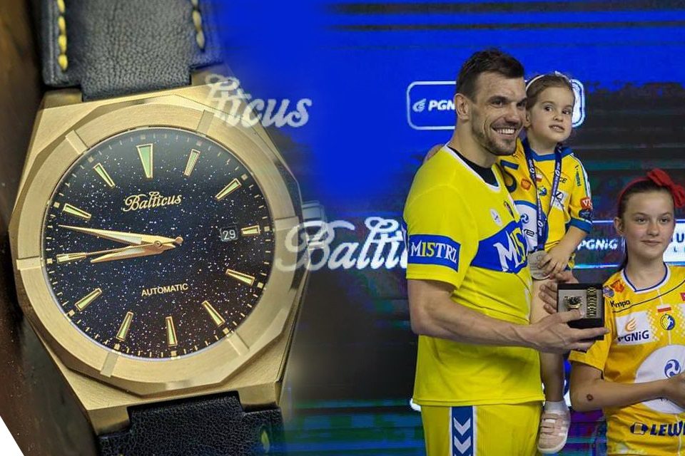 Michał Jurecki z zegarkiem Balticus