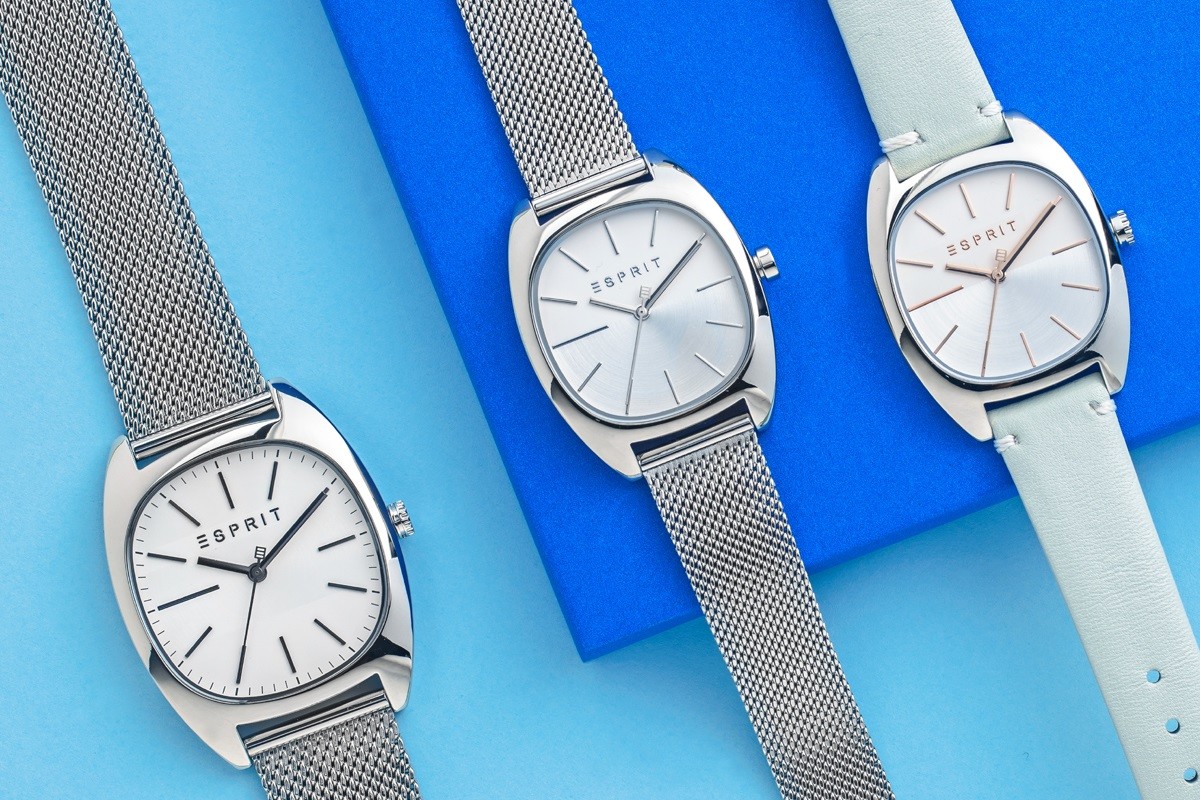 srebrne zegarki damskie Esprit