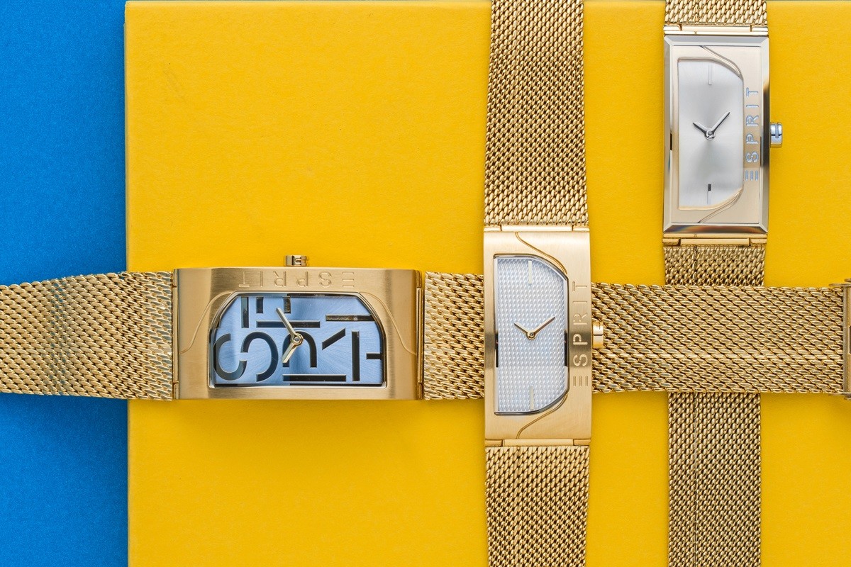 złote zegarki firmy Esprit