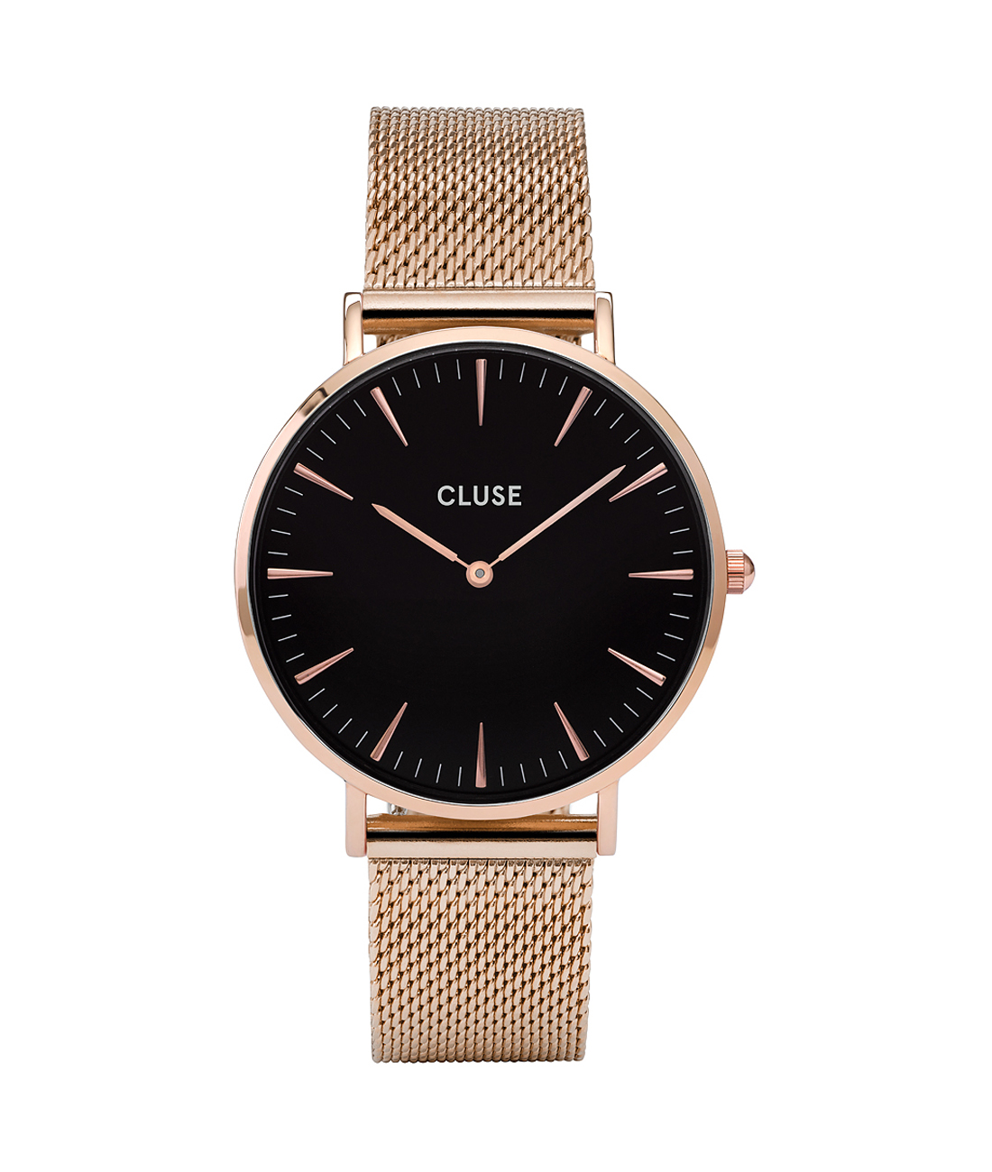 Cluse La Bohème Mesh Rose Gold Black CL18113