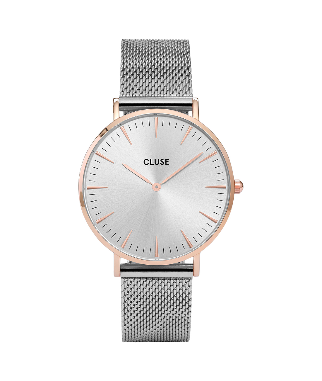 Cluse La Bohème Mesh Rose Gold Silver CL18116