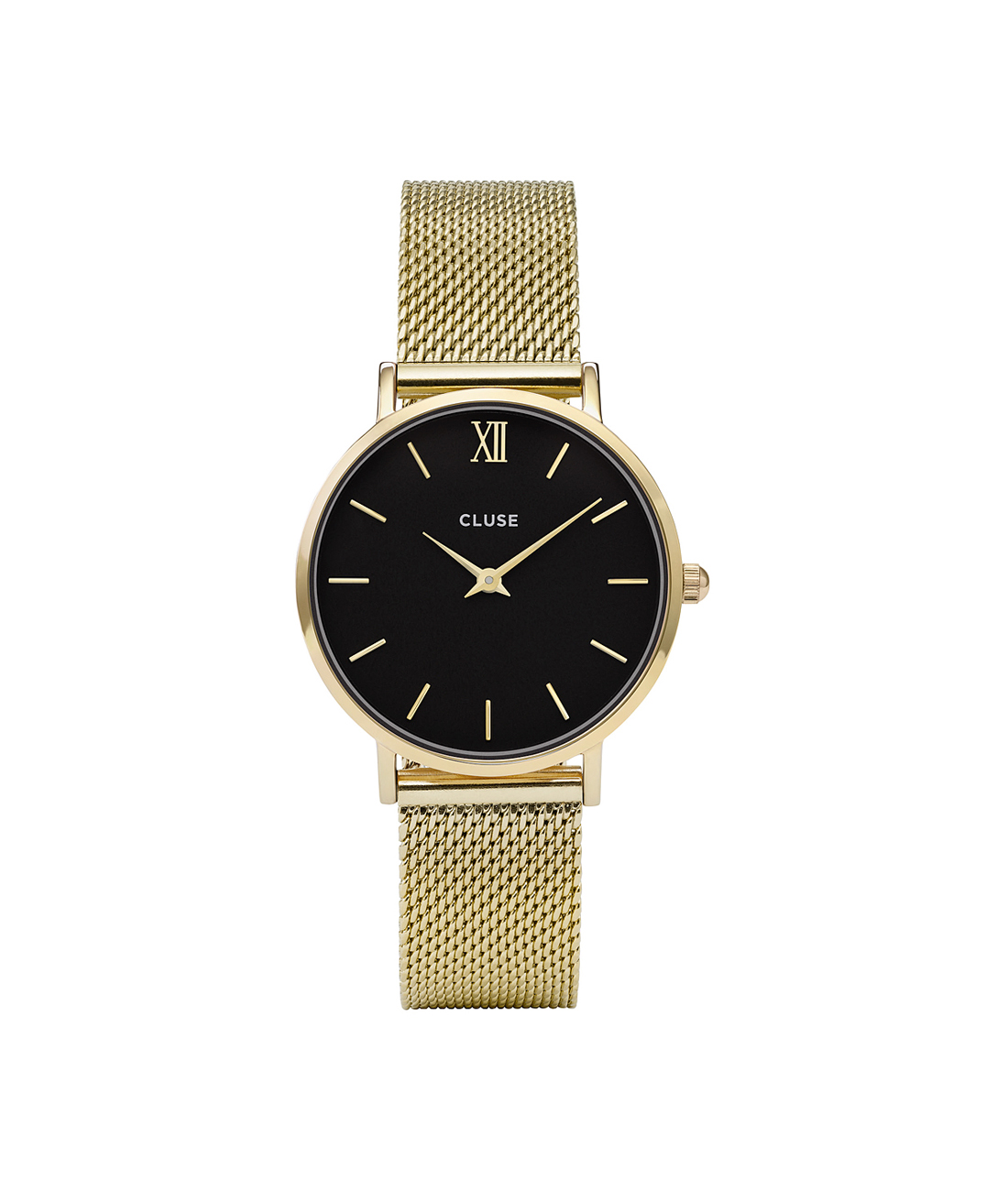 Cluse Minuit Mesh Gold Black CW0101203017 (CL30012)