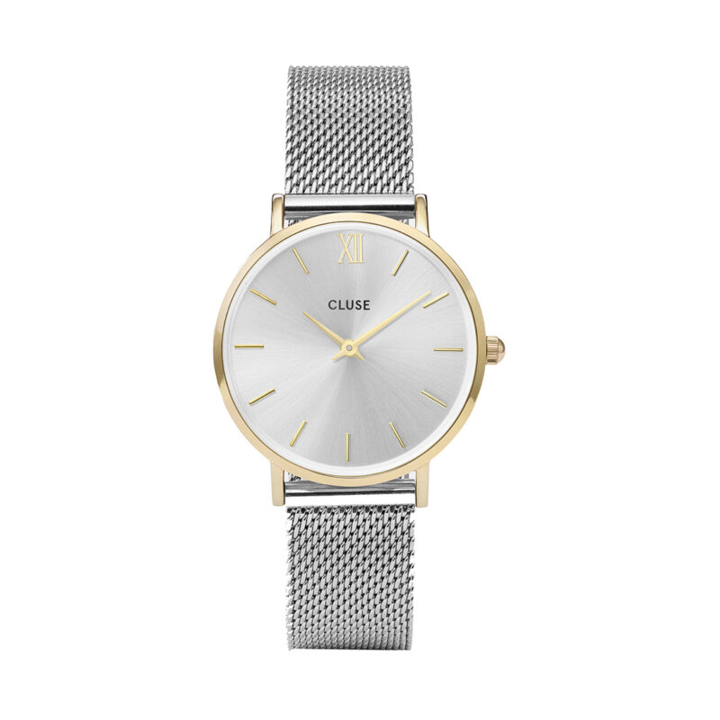 Cluse Minuit Mesh Gold Silver CW0101203015 (CL30024)