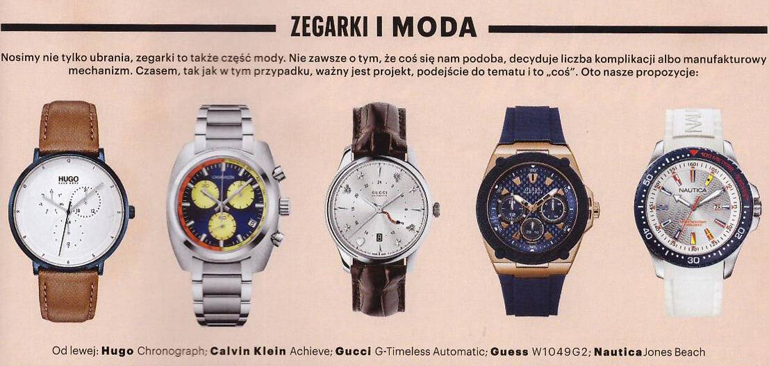 Zegarki roku magazynu Esquire Calvin Klein