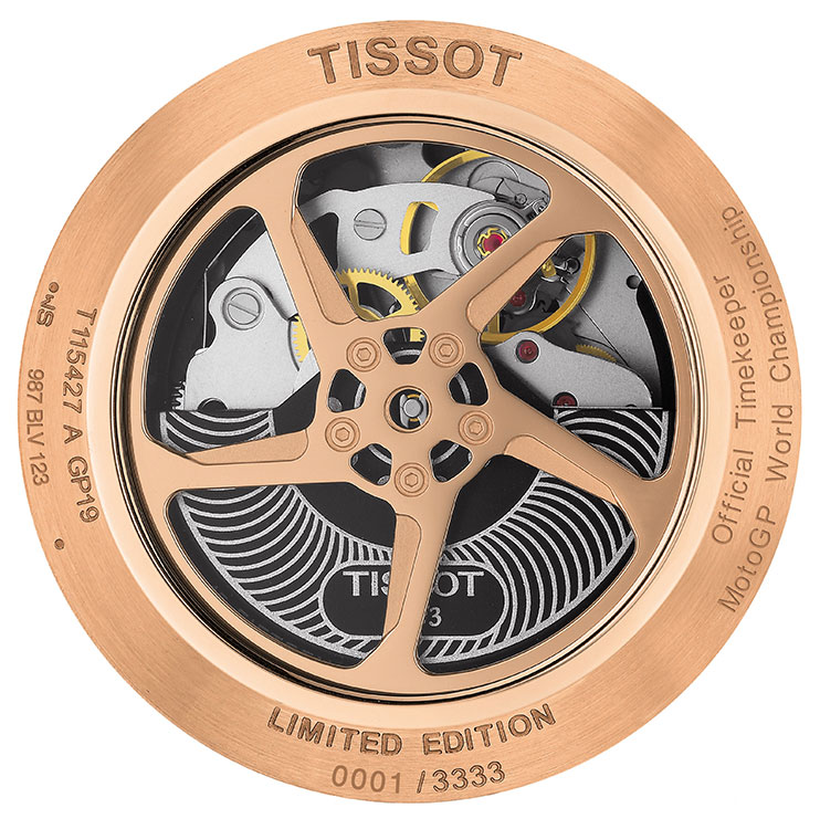 Tissot SPECIAL COLLECTIONS T-RACE MOTOGP 2019 Automatic Chronograph T115.427.37.051.00 - obrazek 3