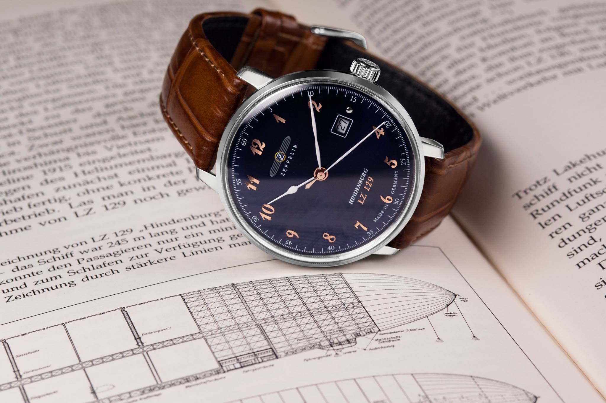Zeppelin ZE-7048-3 LZ129 Hindenburg Quartz 7048-3 - obrazek 4