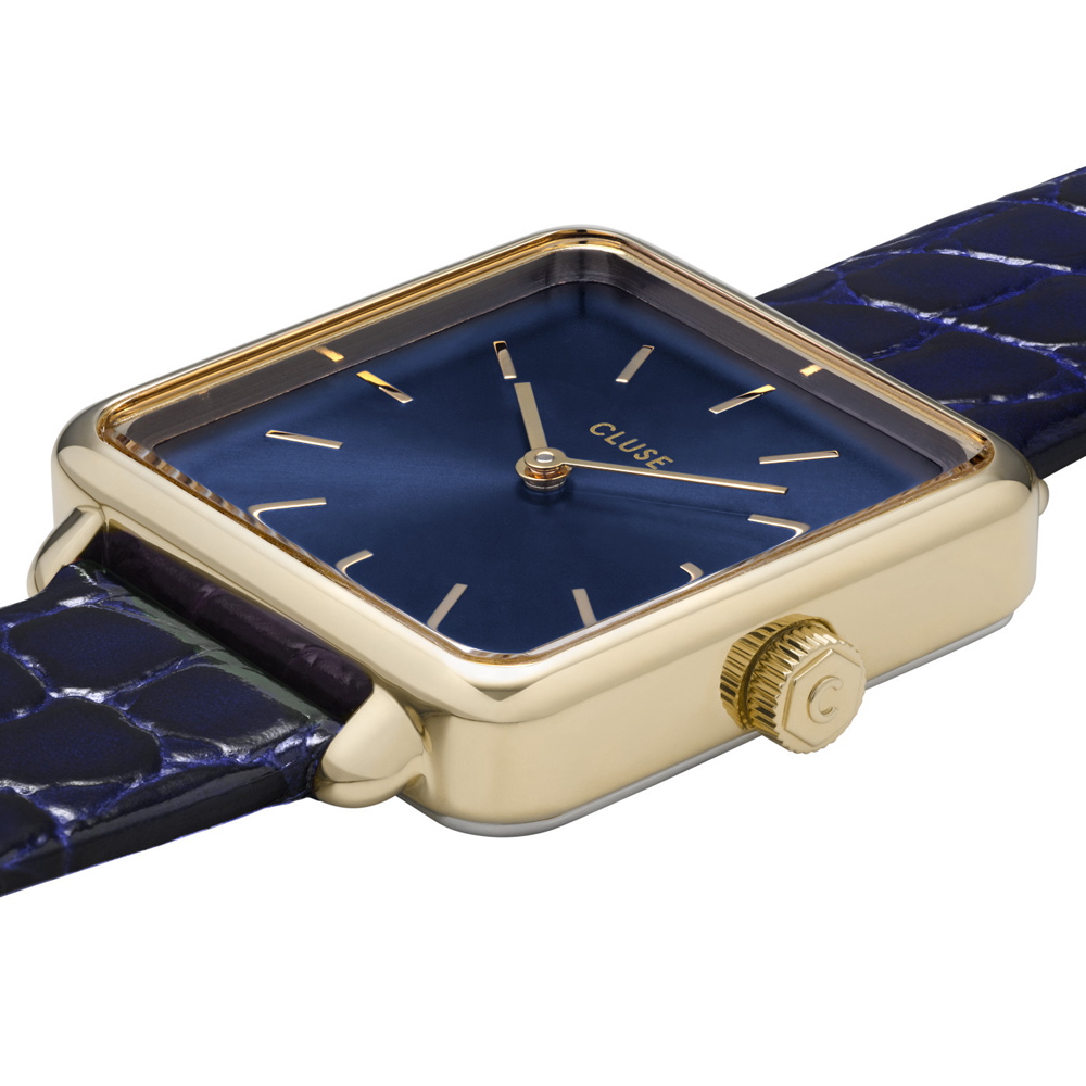 CLUSE La Tétragone Leather Gold Blue/Blue Alligator CW0101207028 - obrazek 2
