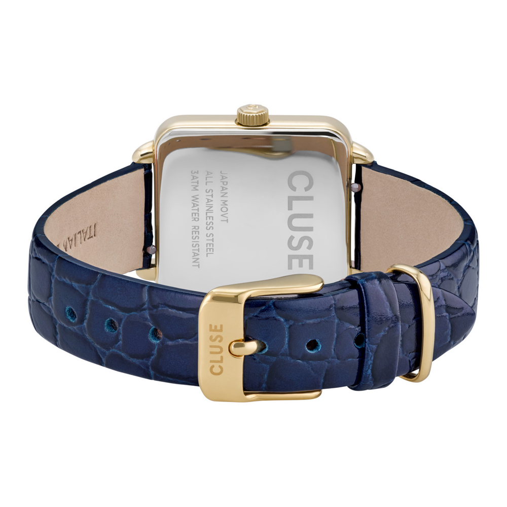 CLUSE La Tétragone Leather Gold Blue/Blue Alligator CW0101207028 - obrazek 3