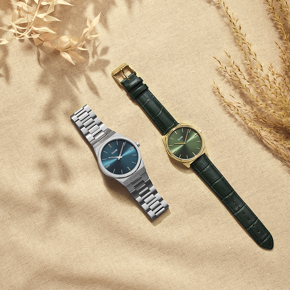 CLUSE Gold Forest Green Croco CW0101212006 - obrazek 5