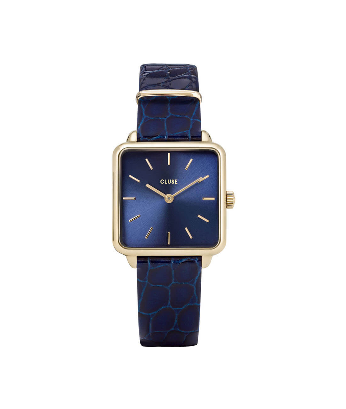 CLUSE La Tétragone Leather Gold Blue/Blue Alligator CW0101207028