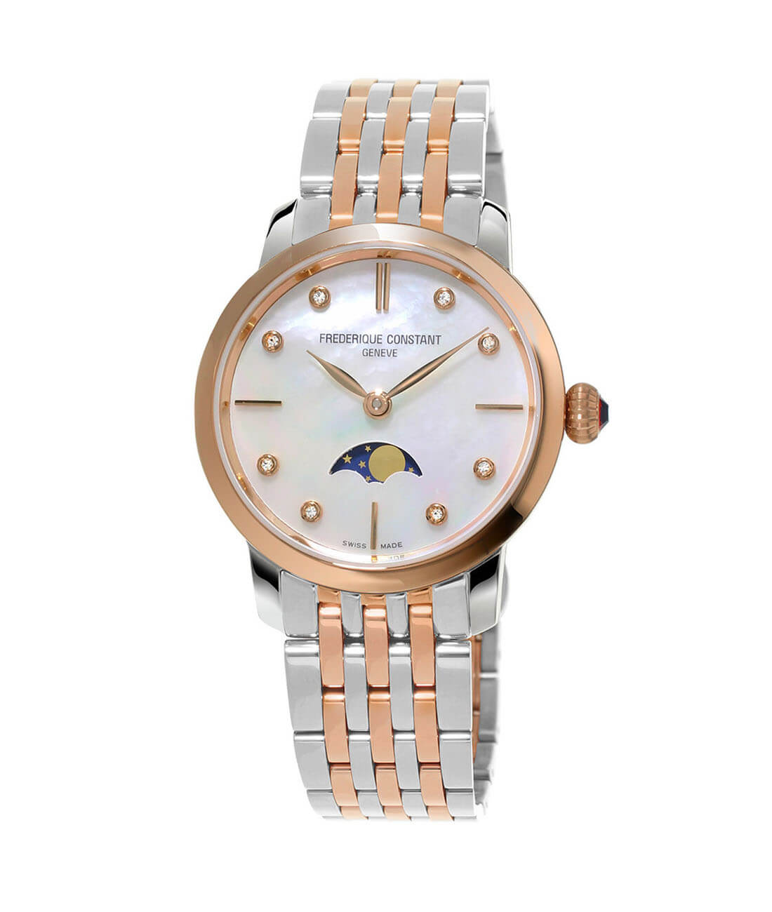 Frederique Constant Slimline Ladies Moonphase FC-206MPWD1S2B