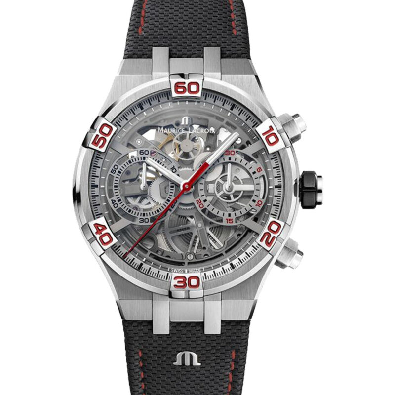 Maurice Lacroix AIKON AI6098-SS001-091-2 Chronograph Skeleton Automatic Special Edition Mahindra Racing