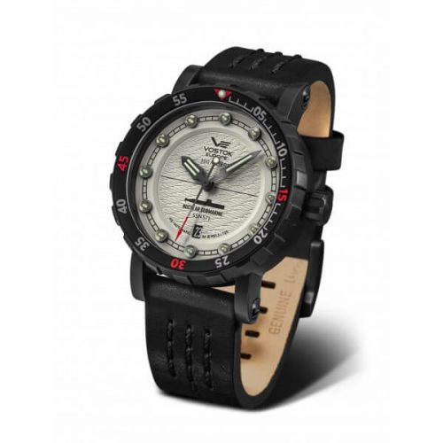 zegarek męski Vostok Europe SSN-571 Nuclear Submarine na pasku skórzanym