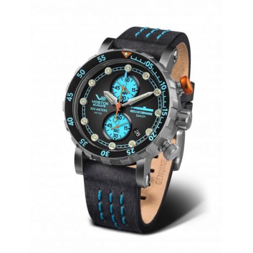 zegarek męski Vostok Europe SSN-571 Nuclear Submarine na pasku skórzanym