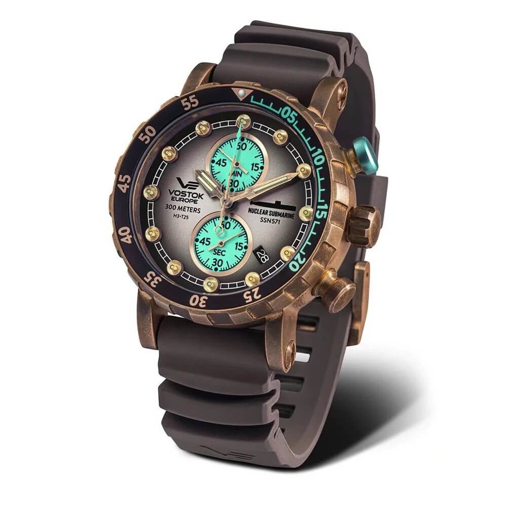 zegarek męski Vostok Europe SSN-571 Nuclear Submarine na pasku gumowym