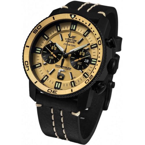 zegarek męski Vostok Europe Ekranoplan na pasku skórzanym