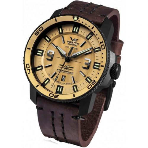 zegarek męski Vostok Europe Ekranoplan na pasku skórzanym