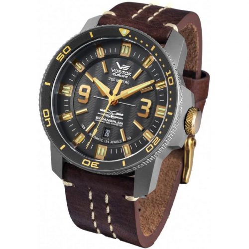 zegarek męski Vostok Europe Ekranoplan na pasku skórzanym