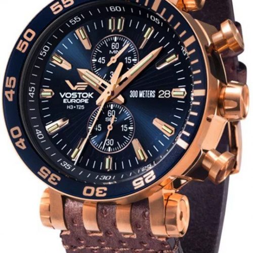 zegarek męski Vostok Europe Energia na pasku skórzanym