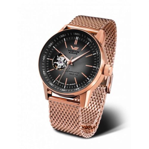 zegarek męski Vostok Europe Gaz-14 Limousine na bransolecie złotej