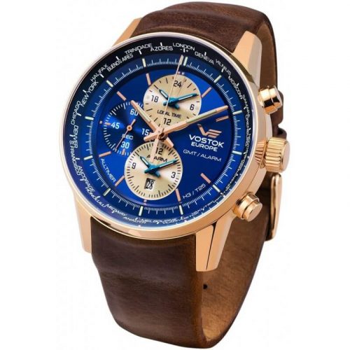 zegarek męski Vostok Europe Gaz-14 Limousine na pasku skórzanym