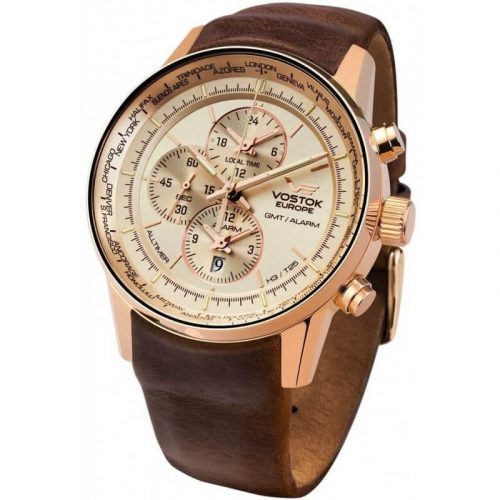 zegarek męski Vostok Europe Gaz-14 Limousine na pasku skórzanym