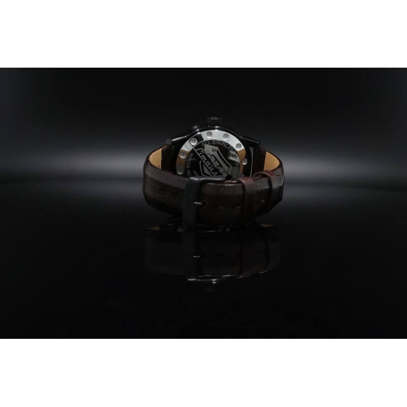 zegarek męski Vostok Europe Gaz-14 Limousine na pasku skórzanym widok z tyłu