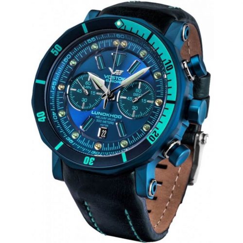 zegarek męski Vostok Europe Lunokhod-2 na pasku skórzanym