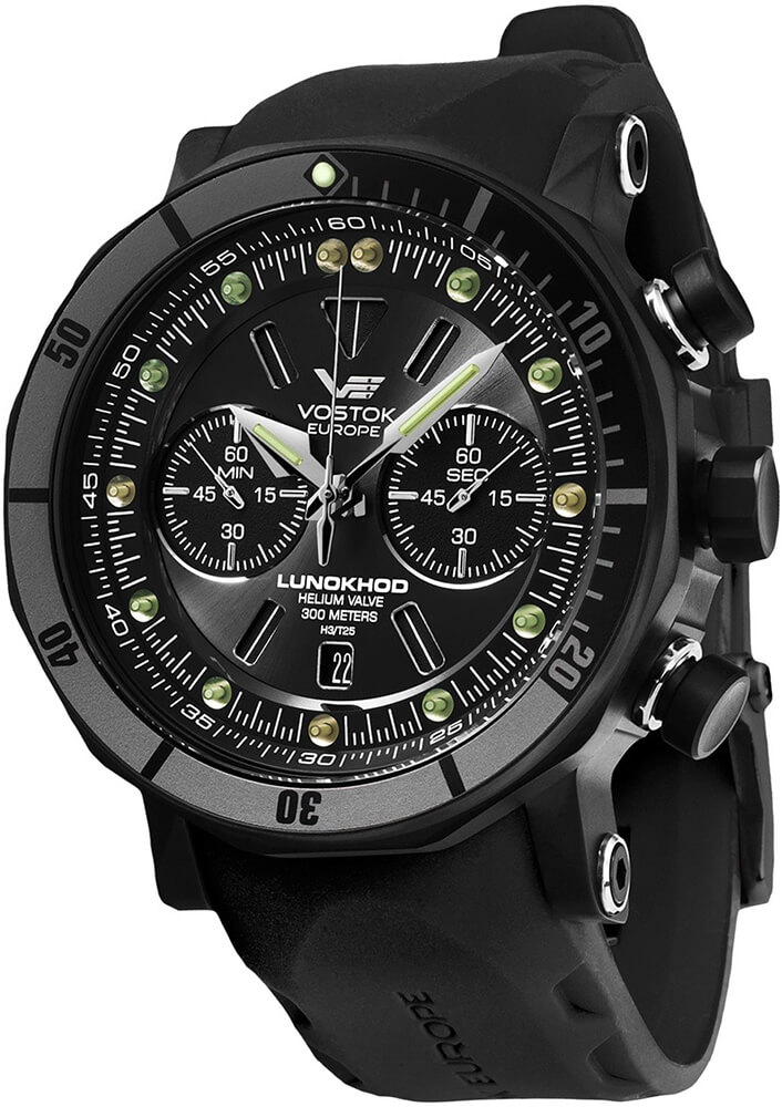 zegarek męski Vostok Europe Lunokhod na pasku gumowym