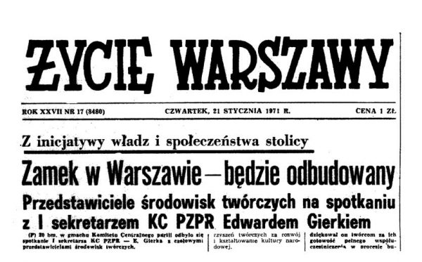 Artykuł z Życia Warszawy