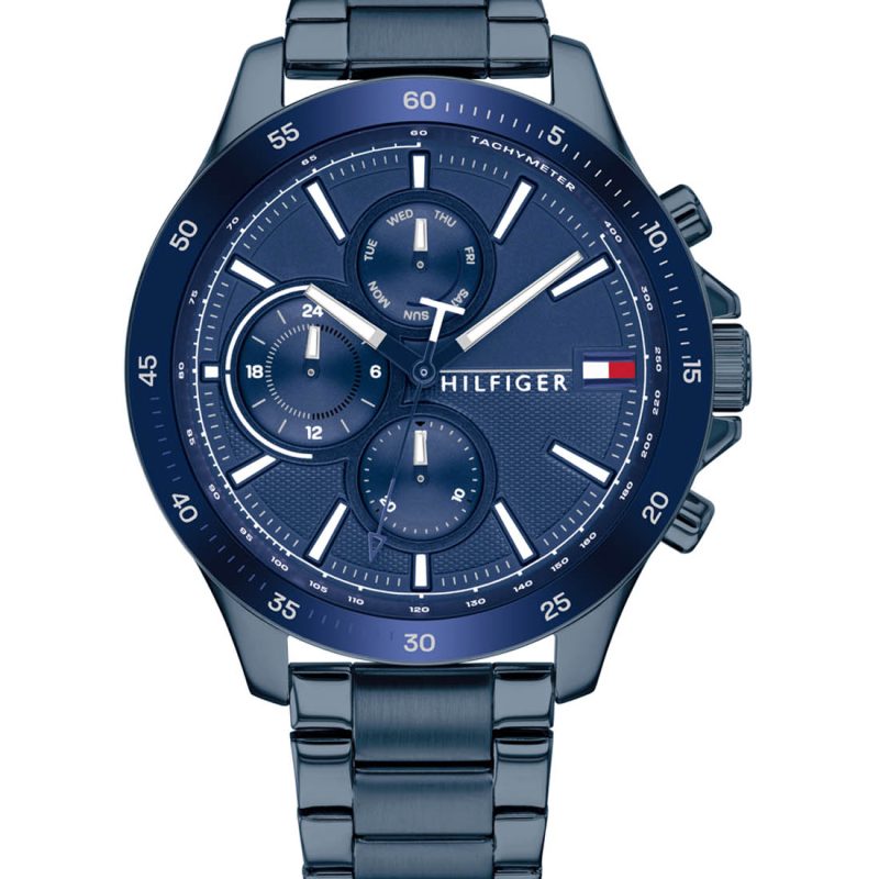zegarek męski Tommy Hilfiger na niebieskiej bransolecie