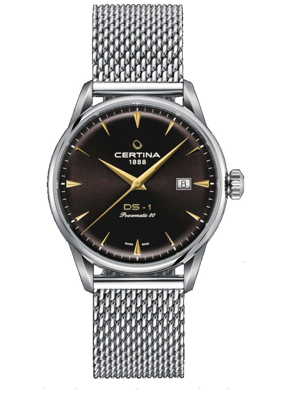 zegarek certina ds-1powermatic 80 na bransolecie