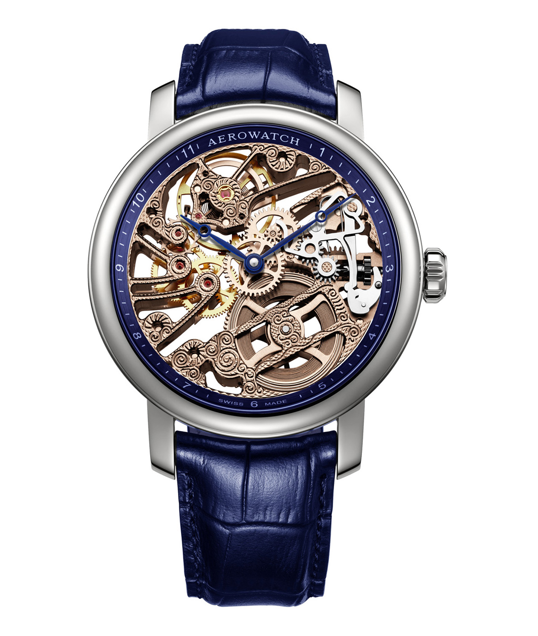 Aerowatch Renaissance Big Mechanical Skeleton 50931-AA11 - BICOLOR