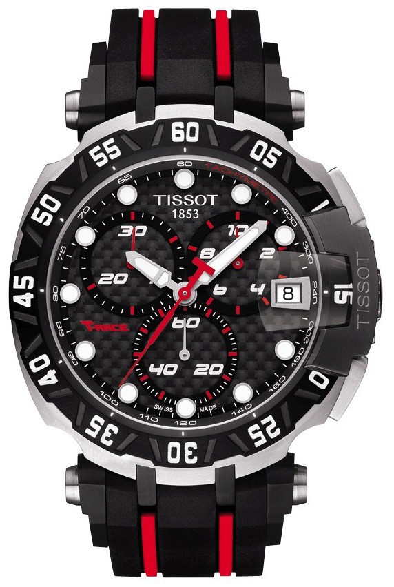 Zegarek Tissot Special Collections T-Race MOTOGP 2015, kwarcowy, sportowy, czarno-czerwony
