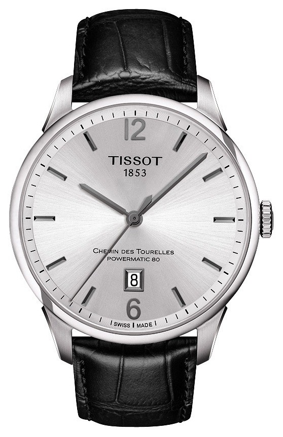 Zegarek Tissot T-Classic Chemin des Tourlles, biały, automatyczny