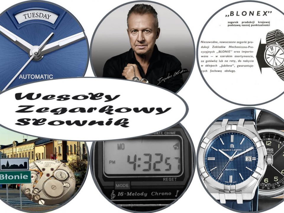 prezentacja tematów w wesołym słowniku zegarkowym