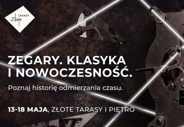 Wystawa zegarów QlockTwo w Złotych Tarasach