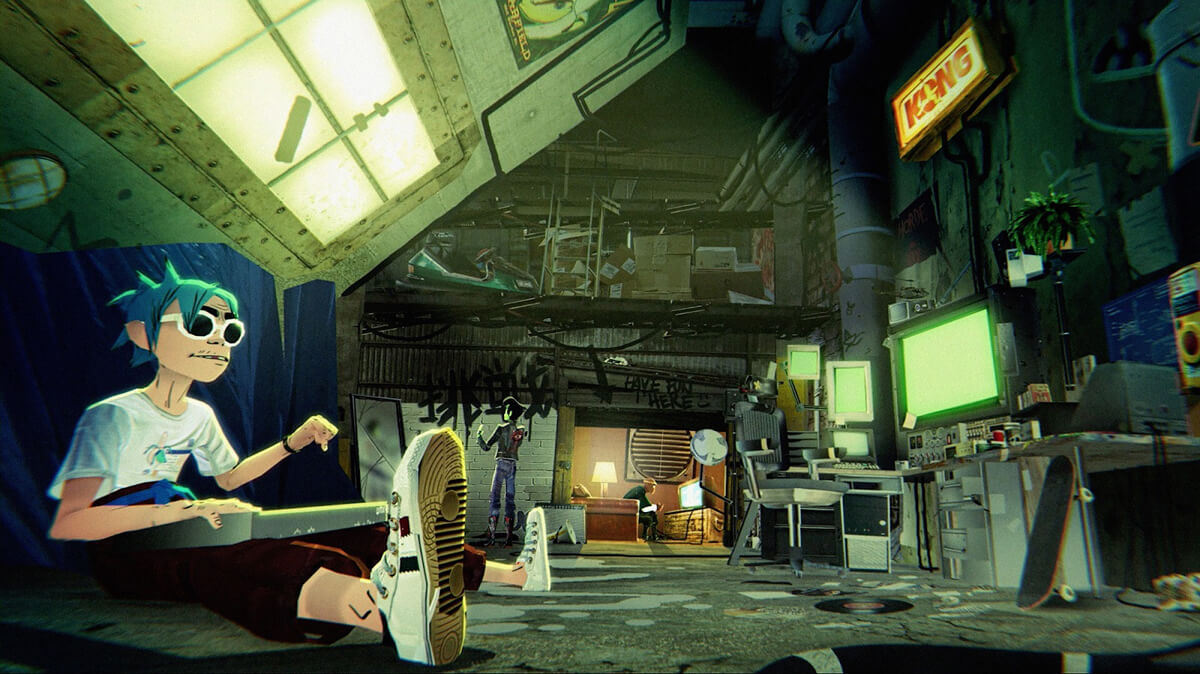 Rzut z teledysku GORILLAZ