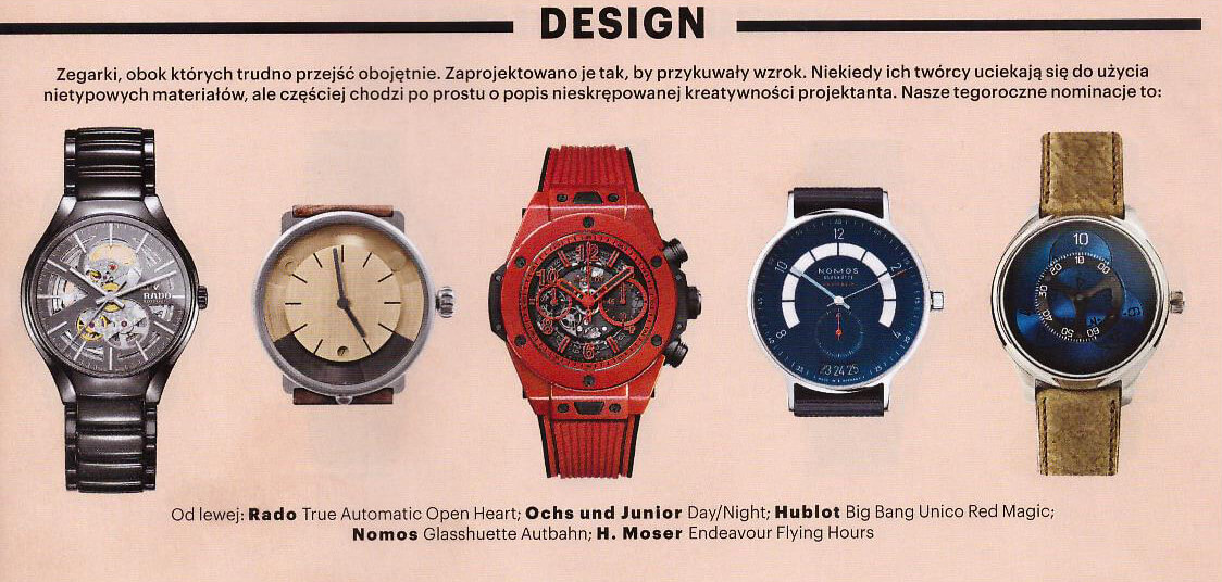 Zegarki Roku magazynu Esquire H_Moser