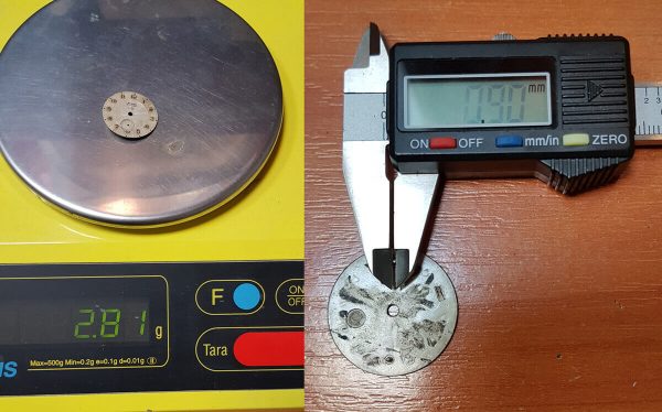 Tarcza zegarka mechanicznego