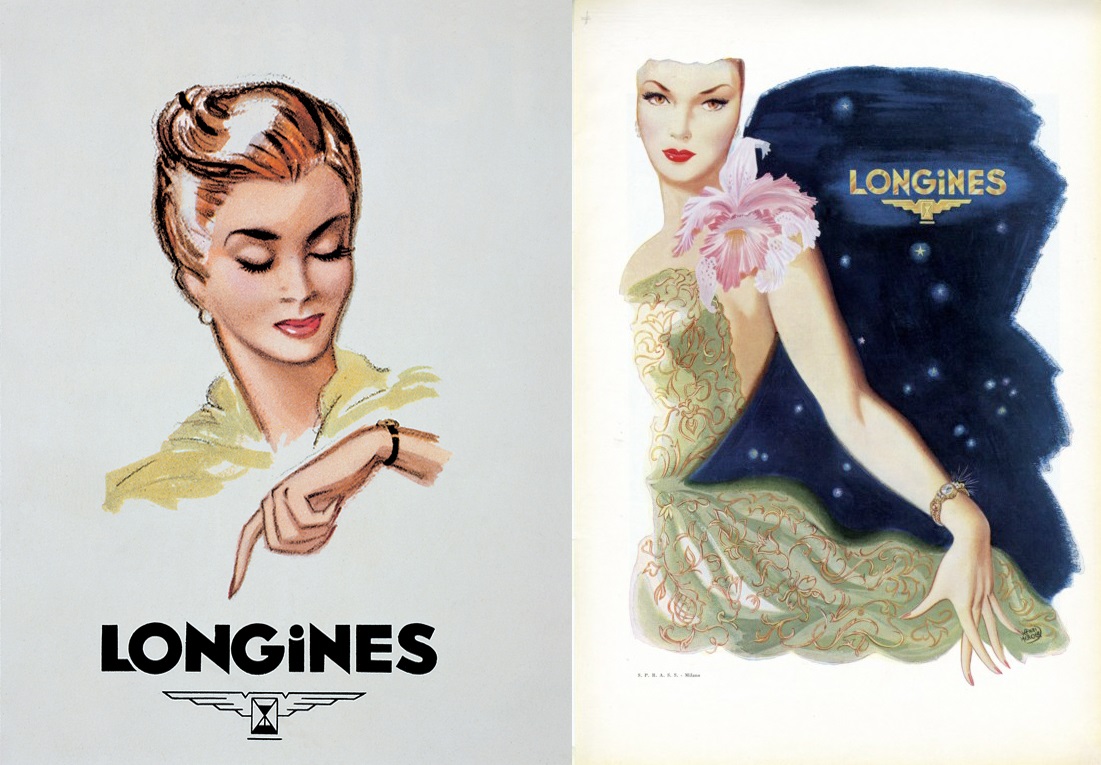 Plakaty reklamujące markę Longines