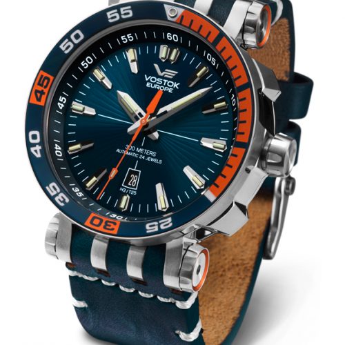 Zegarek męski Vostok Energia niebiesko-pomarańczowa