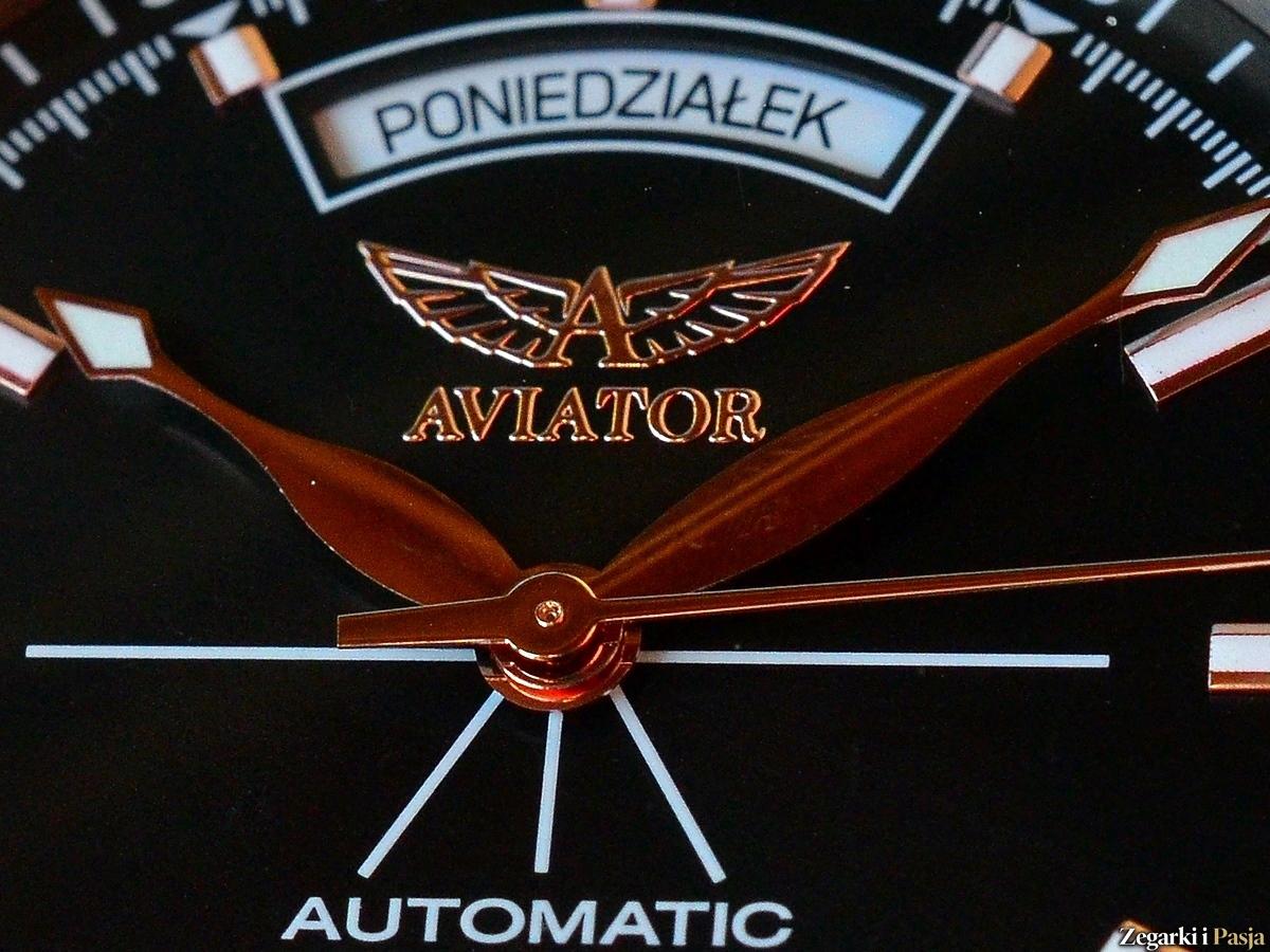 AVIATOR Swiss Made model Douglas Day Date – lotnik do garnituru